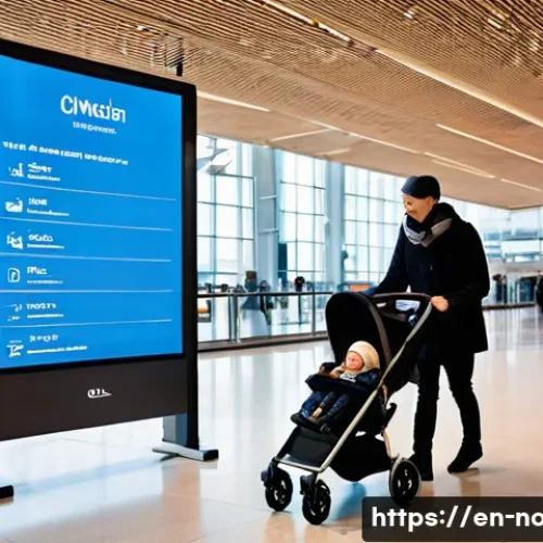 Home 27 노르웨이 공항 및 항공편 정보 - **Prompt:** A bustling, modern interior of Oslo Airport (OSL) during the day. Travelers of diverse a...