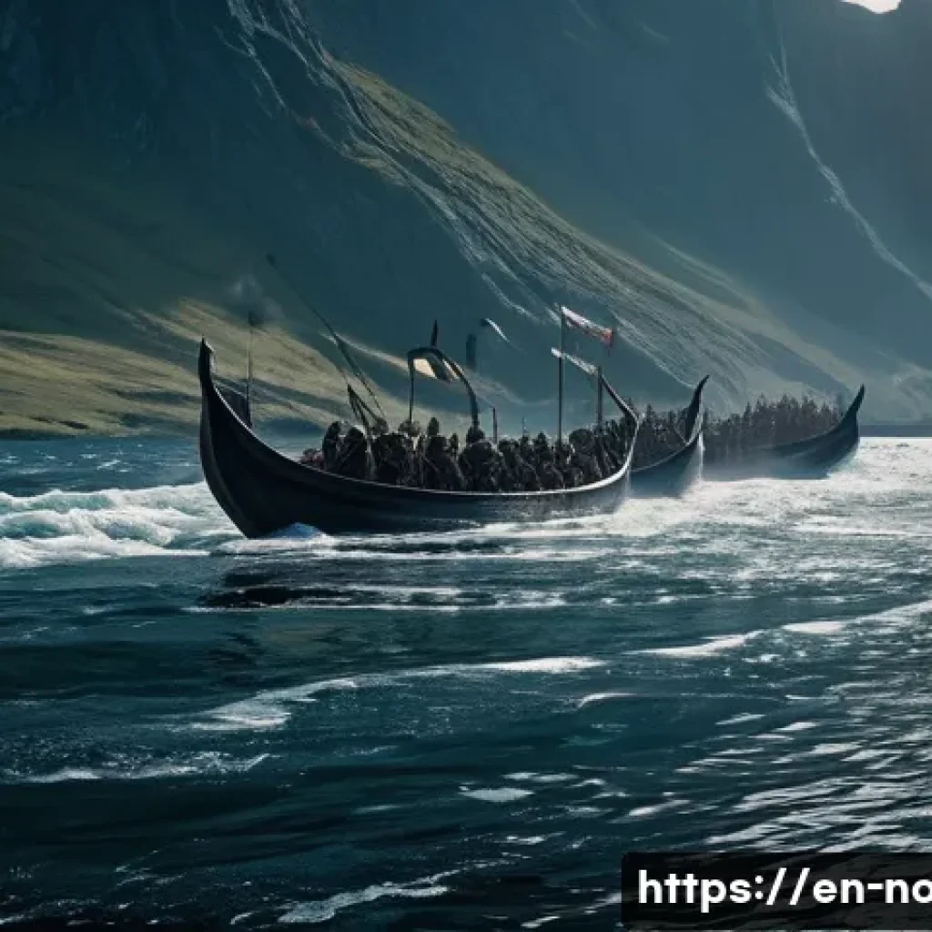 노르웨이 역사적인 전쟁 - **Echoes of the Northmen: The Forging of a Kingdom**
    A highly detailed, cinematic, and epic shot...